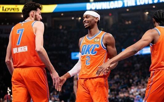 球队实力榜：雷霆持续领跑湖人升至第