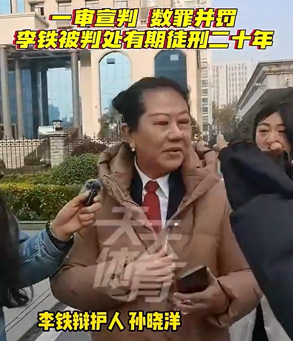 会上诉吗李铁辩护律师曾代理南勇案，南勇最终被判10年6个月