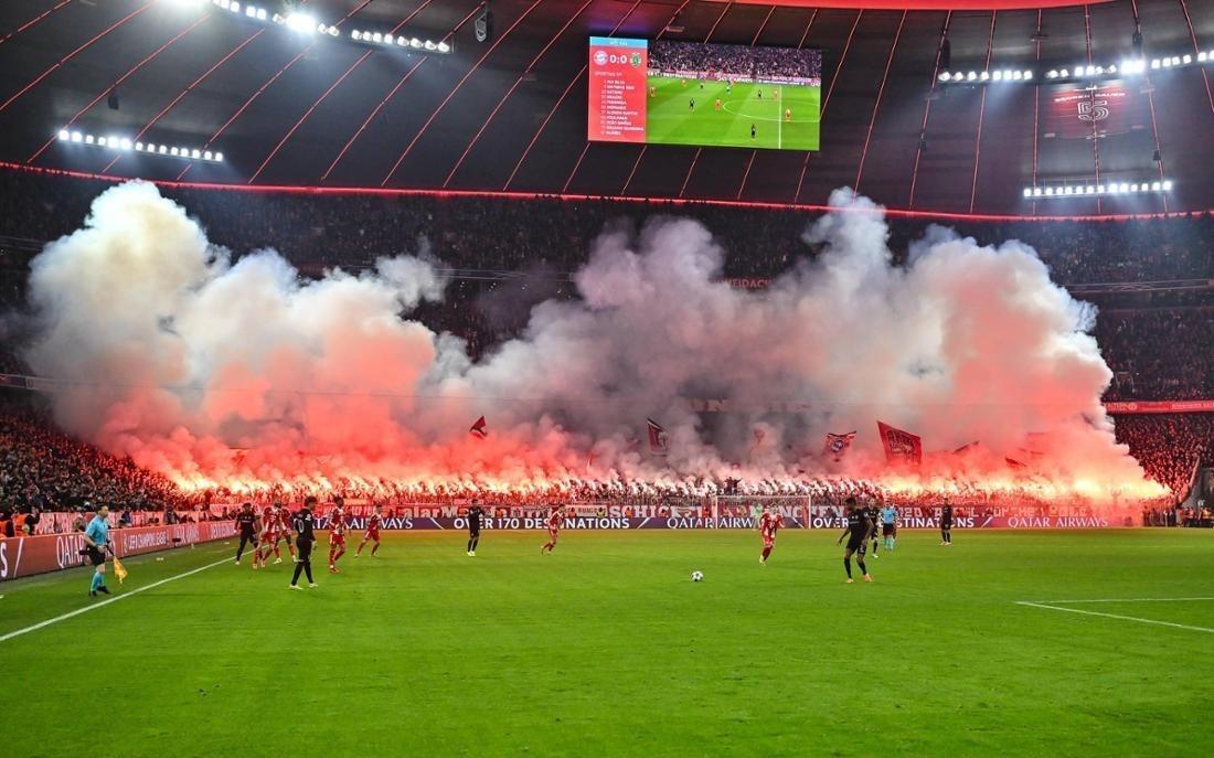 图片报：拜仁极端球迷团体故意燃放烟火以避开欧冠淘汰赛禁令