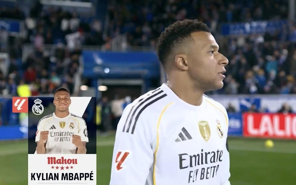 首开记录，姆巴佩当选阿拉维斯vs皇马