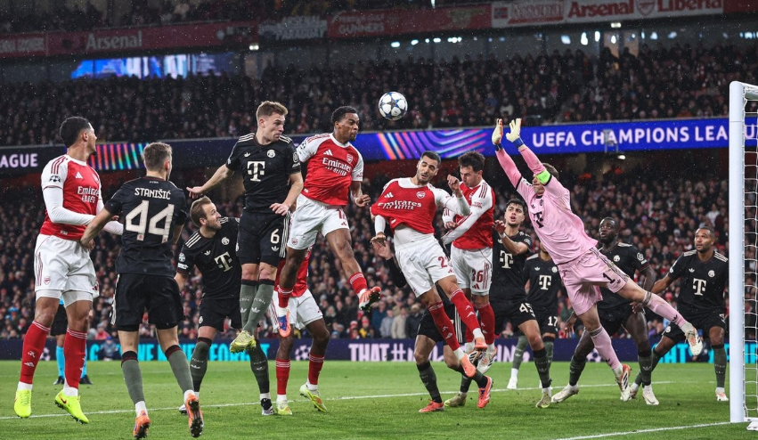 阿森纳31拜仁！欧冠5轮全胜登顶马杜埃凯轰处子球诺伊尔送大礼