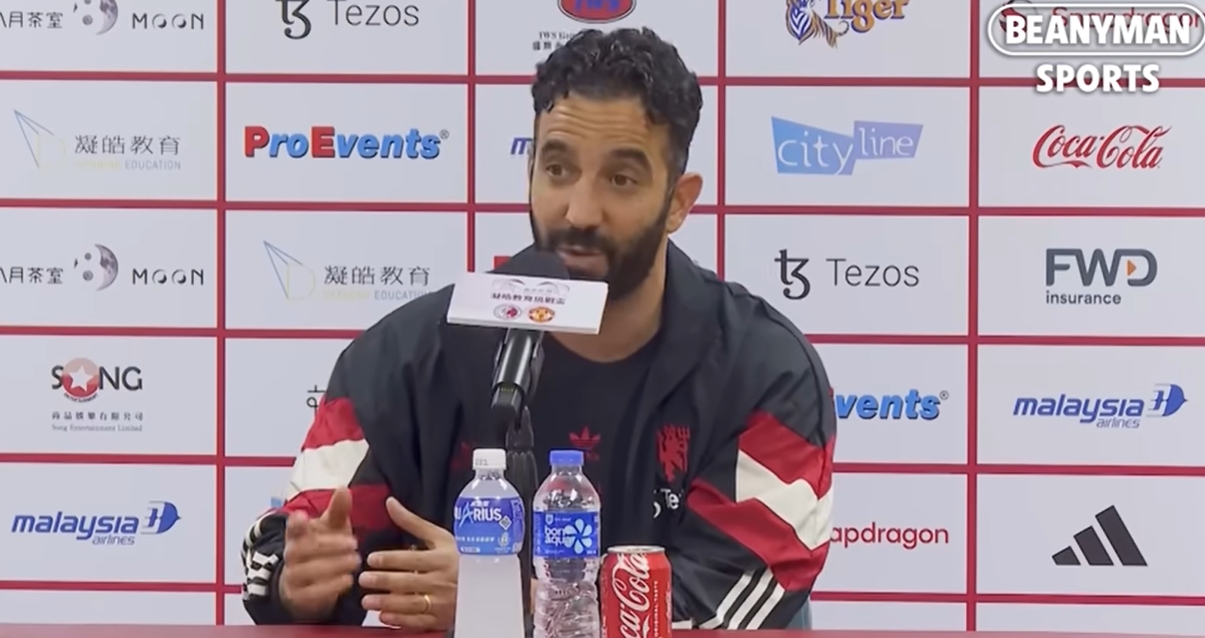 被问梅西中国香港行争议，阿莫林：我听说了，球员身体良好就会上