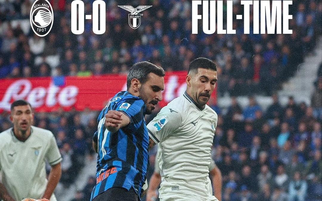 亚特兰大战平拉齐奥，与拜仁成为本季五大联赛唯二联赛不败球队