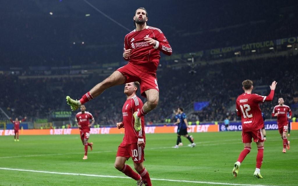 索博第88分钟点射，为利物浦自欧冠改制以来客场最晚制胜球