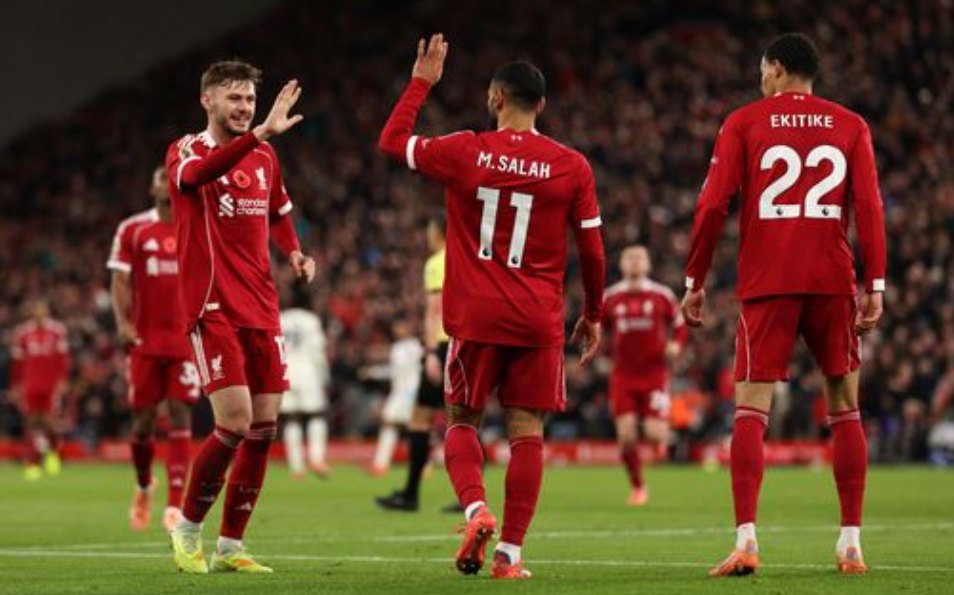 利物浦20维拉！终结英超4连败，萨拉赫破门创3纪录，大马丁失误