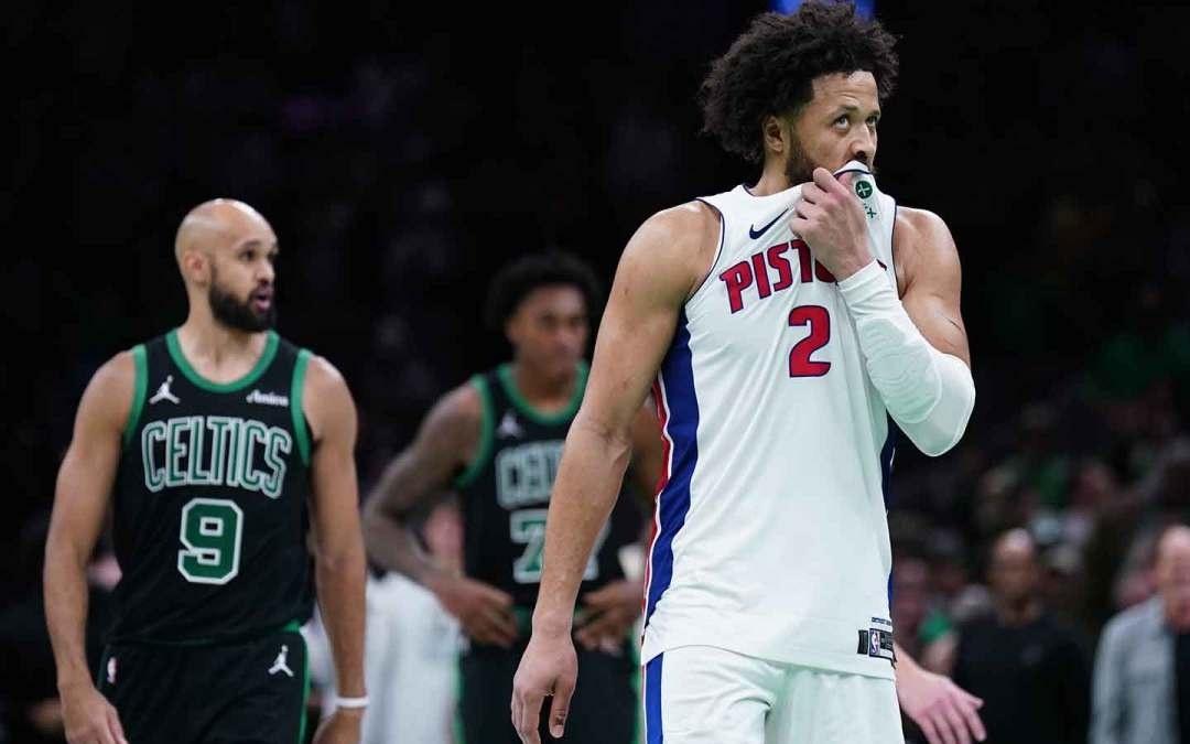 罚丢，13连胜终结，活塞队凯德坎宁安坦