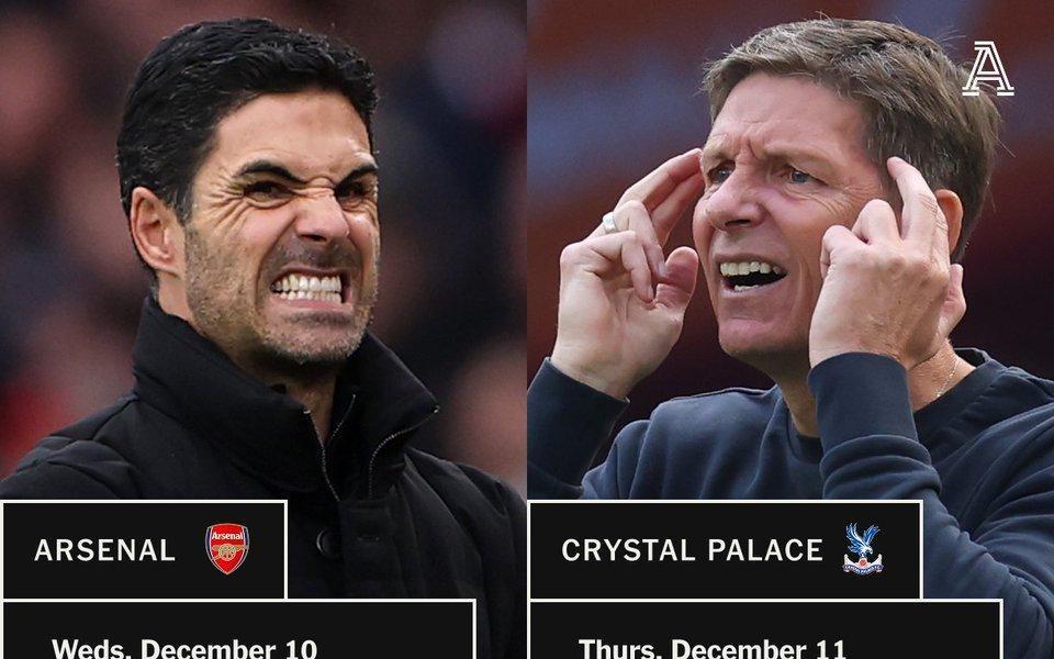 阿森纳英联杯晋级后可能要7天3赛，水晶宫恐面临8天4赛