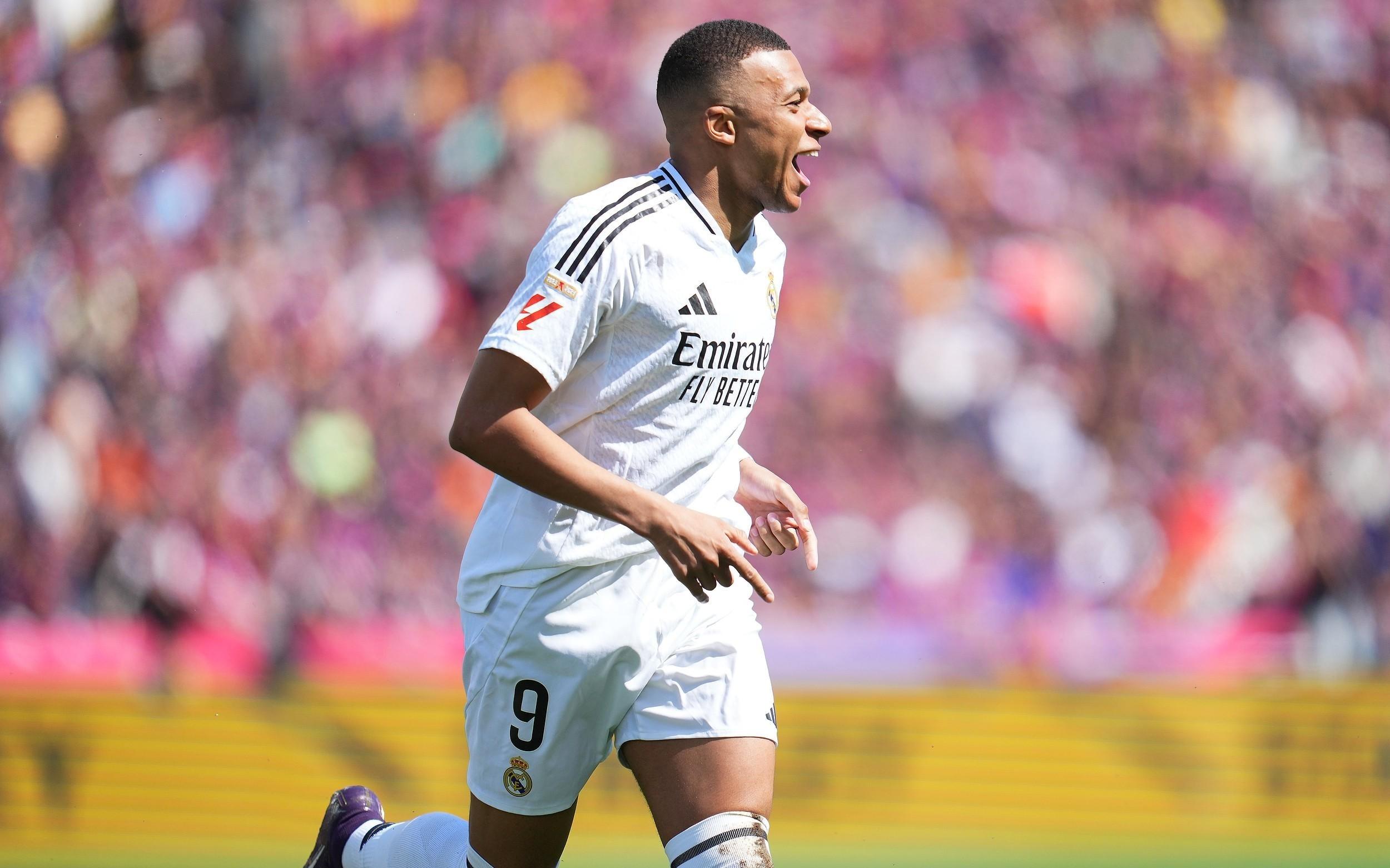 姆巴佩代表皇马4次参加国家德比打进5球，已连续3场取得进球