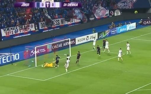 申花连续两个赛季在亚冠输给柔佛，共丢6球、仅打进1球