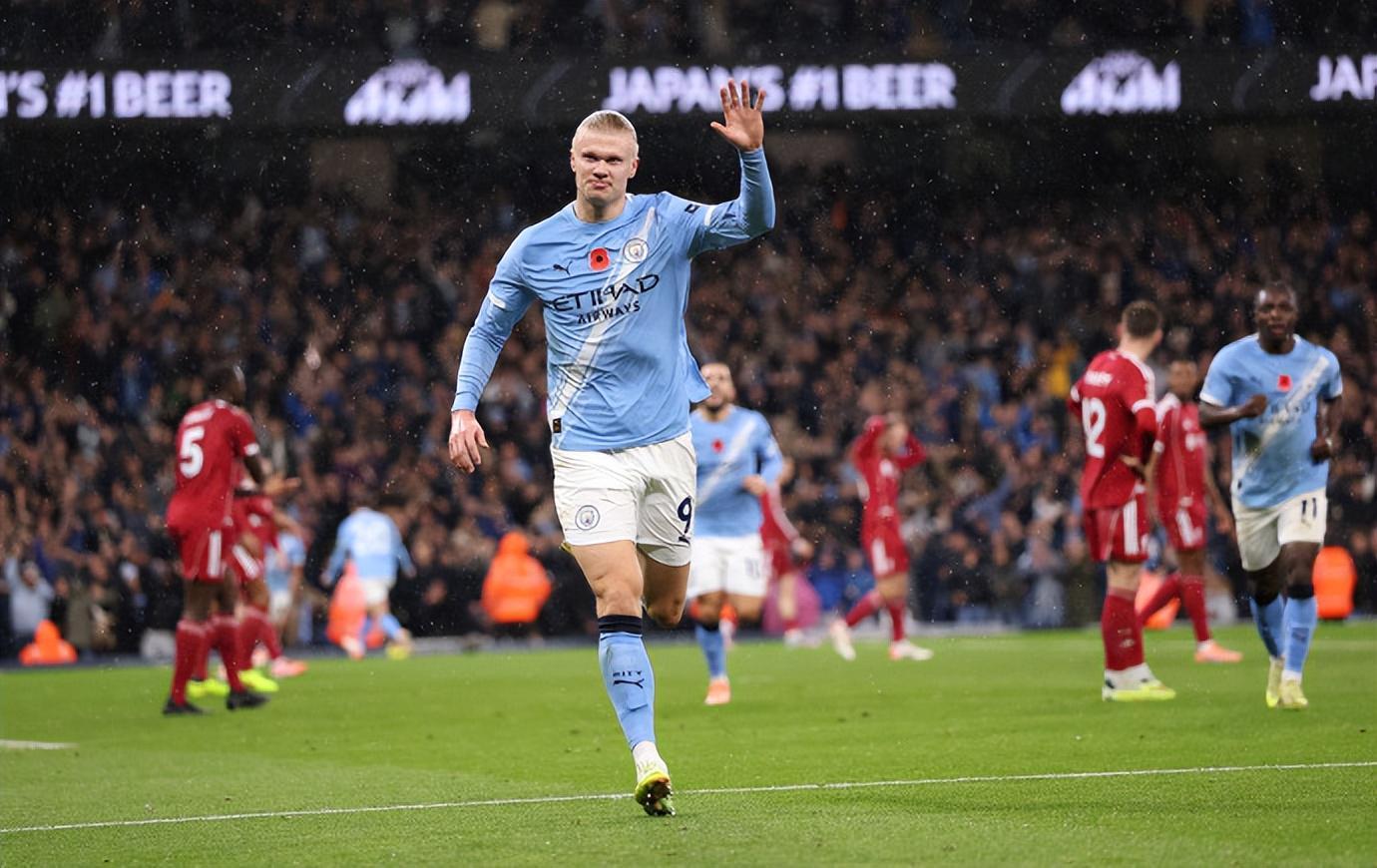 曼城30利物浦，全场评分出炉：不是哈兰德排第一，萨拉赫不及格