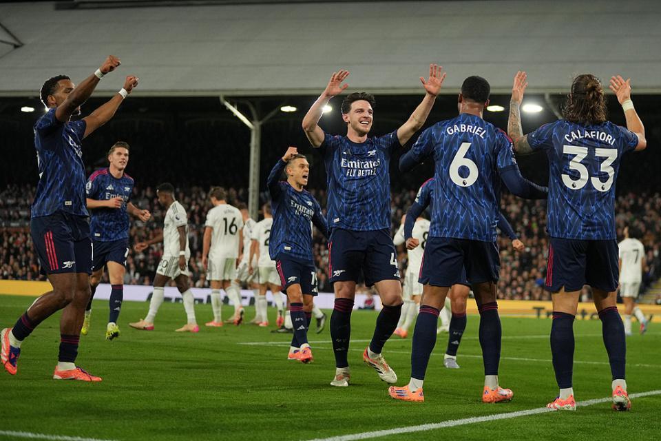 阿森纳10富勒姆！各项赛事5连胜+暂3