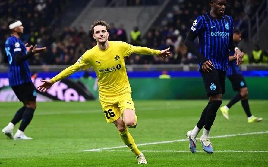 欧冠头号黑马！博德闪耀双杀国米，队史首次参赛即闯入16强