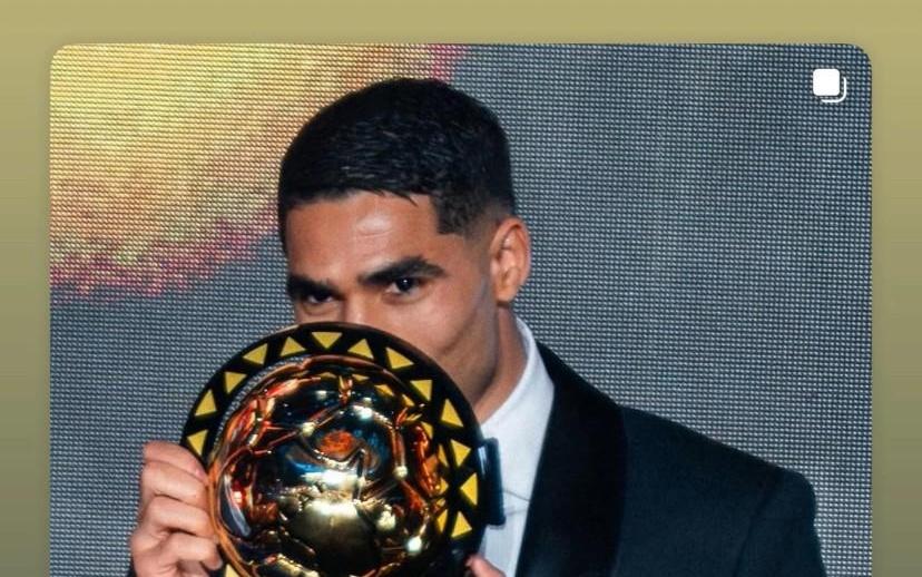 阿什拉夫荣膺2025年非洲足球先生，拉