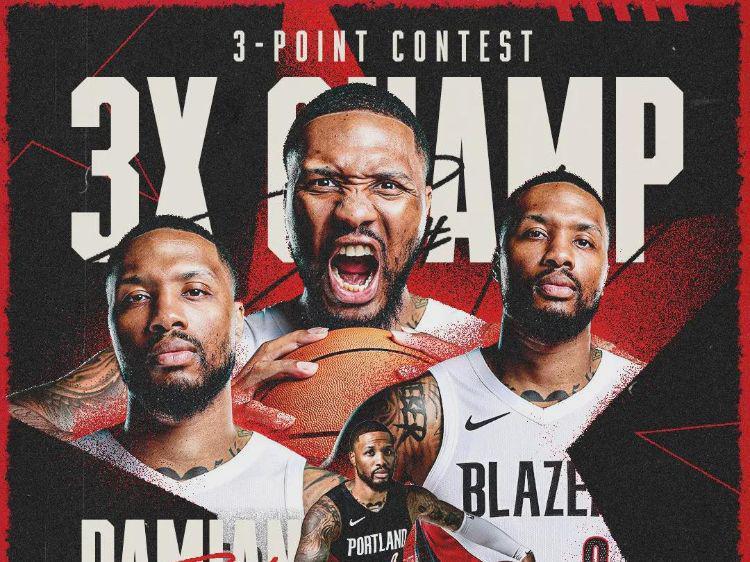 赛季报销！利拉德照样夺冠！成为三分大赛历史第3人