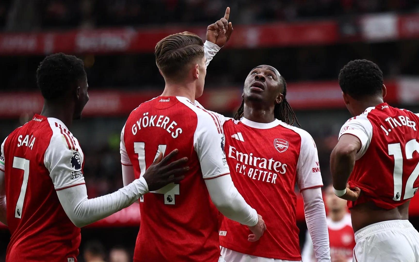 本赛季英超阿森纳通过定位球进11球，比8支球队总进球数还多