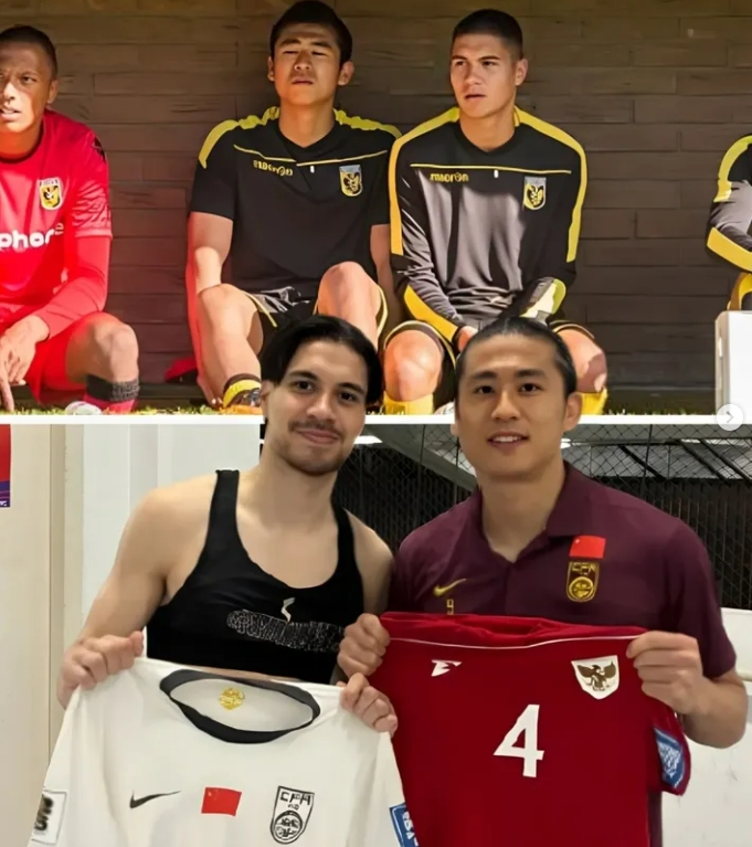 久別重逢！張玉寧賽后與印尼歸化迪克