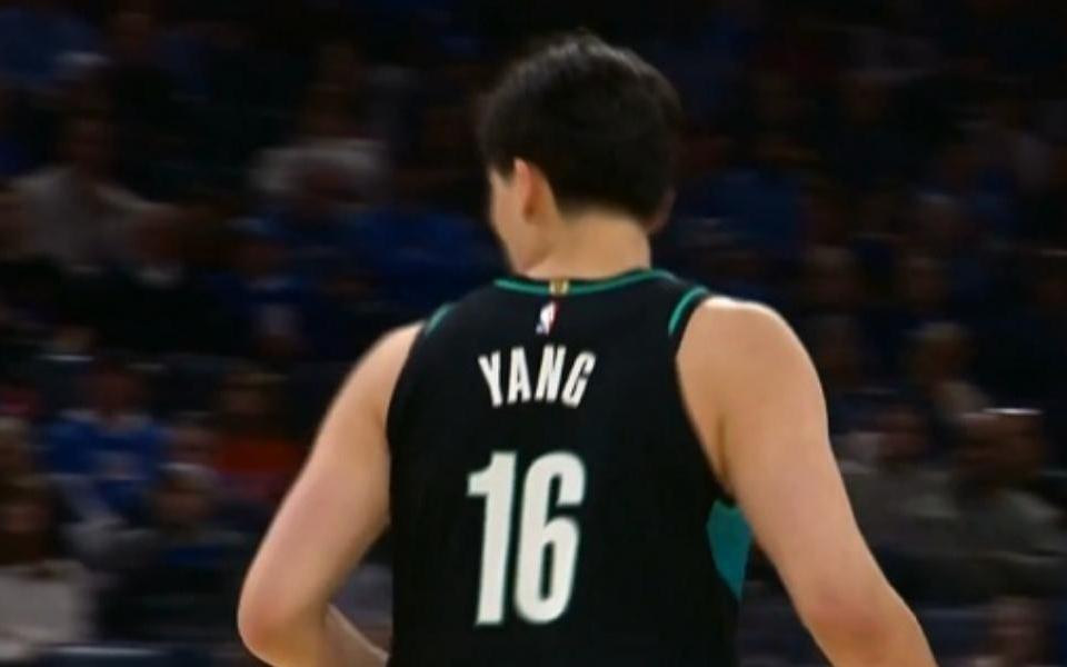 NBA杨瀚森命中NBA生涯首记三分，开拓
