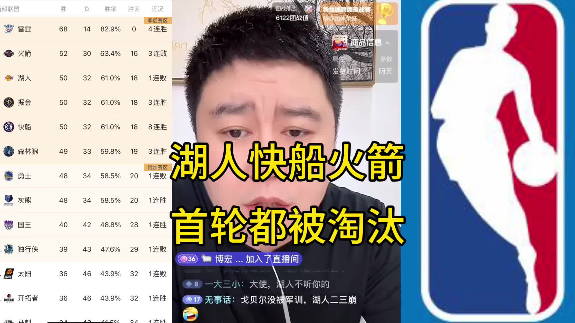 全奶死了！大史季后赛前：湖船火全部首轮游不可能！做梦！