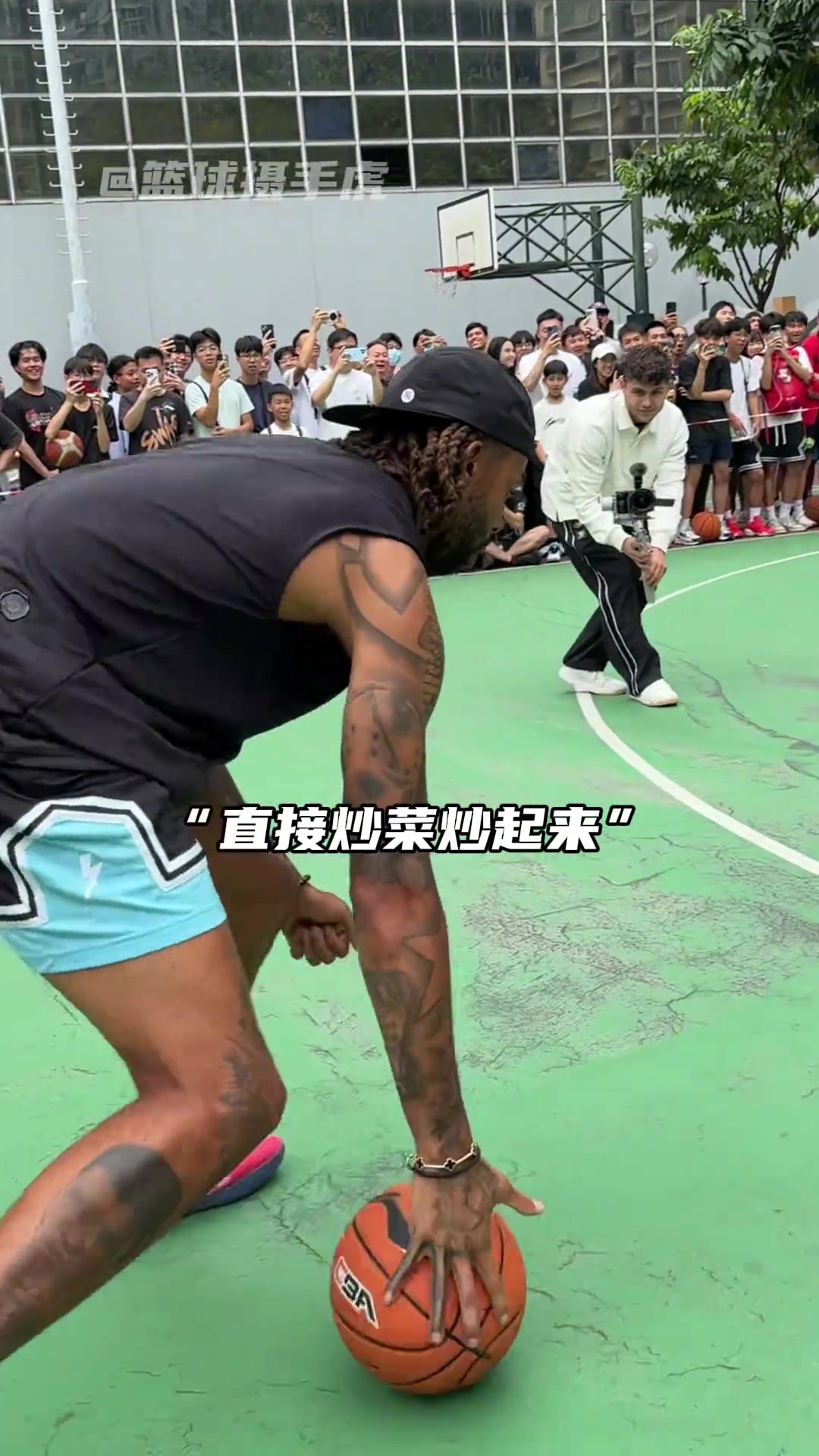 这就是NBA榜眼吗近距离看拉塞尔的运球才知道有多么可怕！！