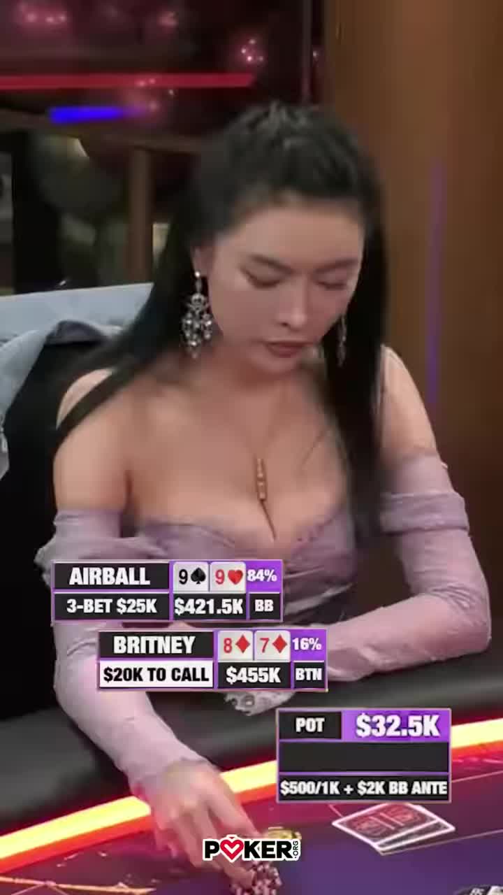 近来和巴特勒很密切的ALLIN姐，在牌桌上霸气侧漏