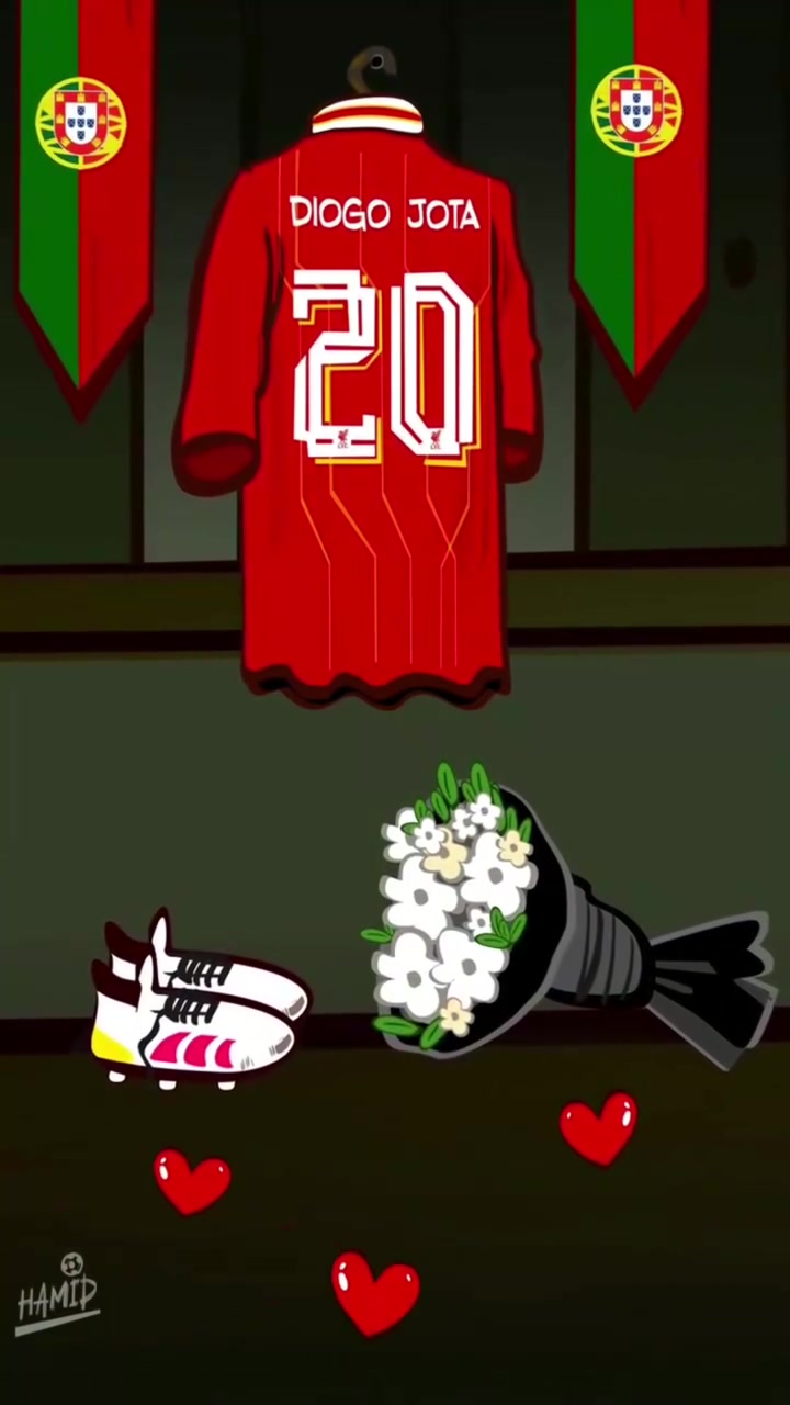 足坛所有人的心都碎了！外网动画纪念若塔！愿天堂也有足球