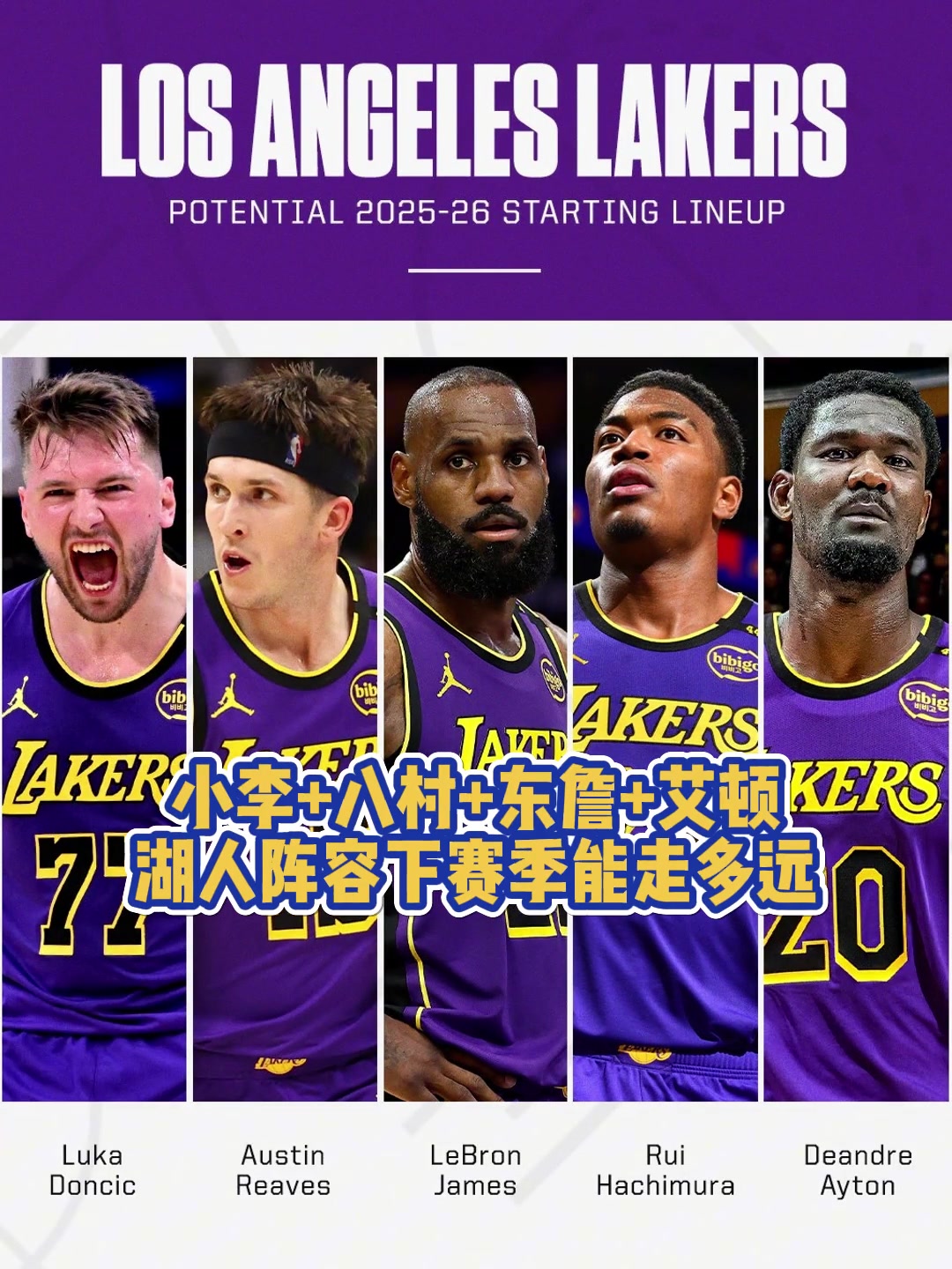 艾顿加盟！湖人这个阵容下赛季能走多远