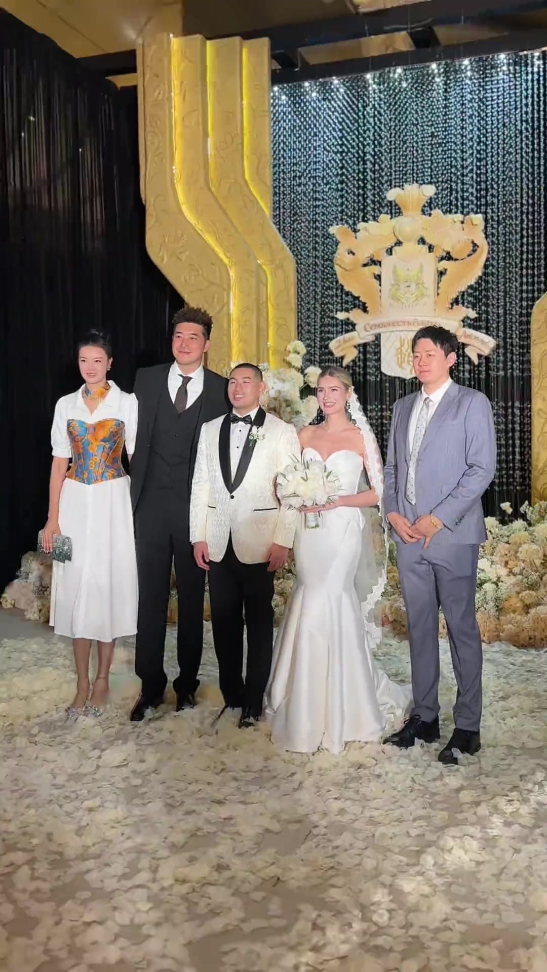 人均1米9跨国婚礼模特走秀现场吴冠希张常宁夫妇参加婚礼