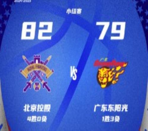 CBA俱乐部杯北控男篮82-79广东男篮 特莱斯24分萨林杰16+18+12