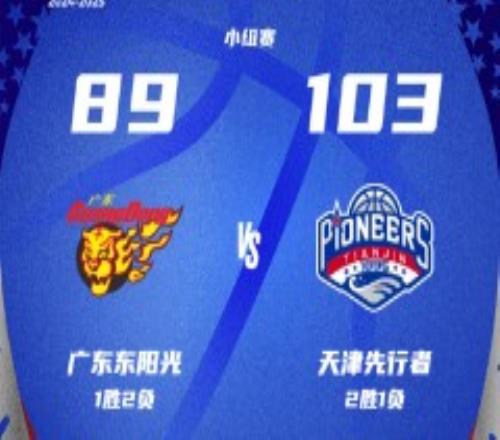 CBA俱乐部杯广东男篮89-103天津男篮 詹姆斯32+15+6郑昊燃24分