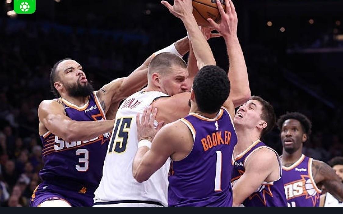 掘金130112射落太阳，约基奇26+9+10，穆雷24分