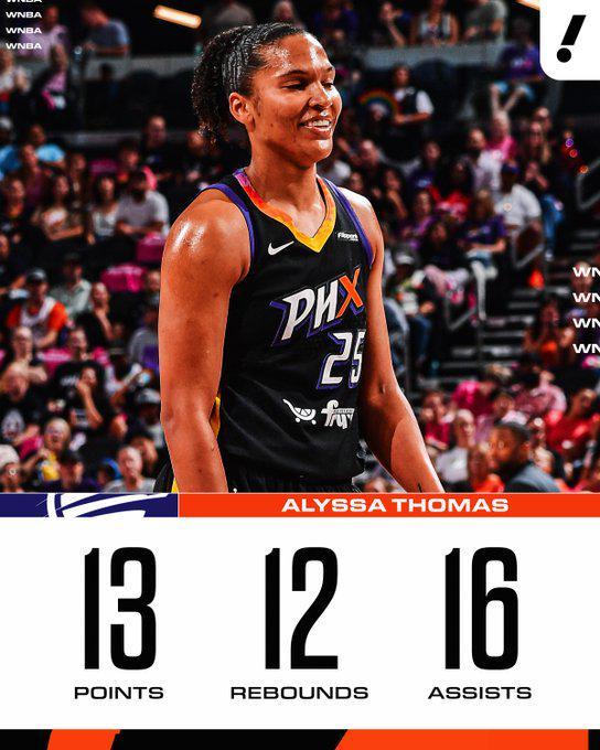 水星老板：托马斯是本赛季表现最好的球员，她就是MVP